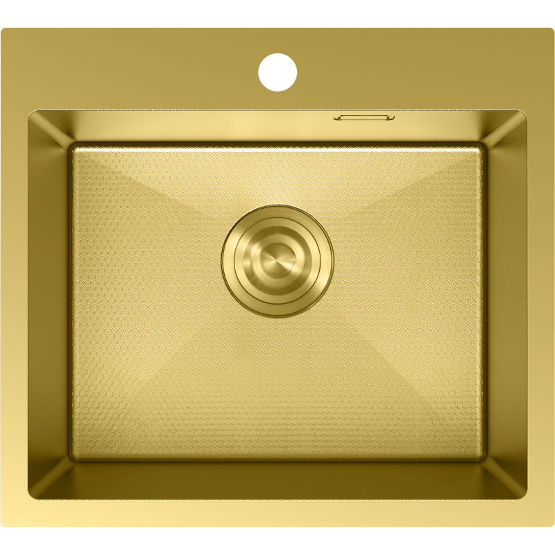 Mexen Solix стоманена мивка с 1 корито 500 x 450 мм, златист HC - 6402501000-55HC