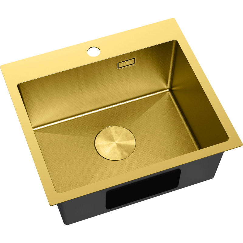 Mexen Solix стоманена мивка с 1 корито 500 x 450 мм, златист HC - 6402501000-55HC