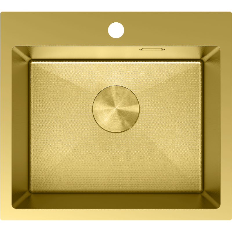 Mexen Solix стоманена мивка с 1 корито 500 x 450 мм, златист HC - 6402501000-55HC