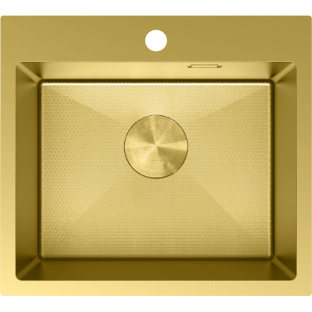 Mexen Solix стоманена мивка с 1 корито 500 x 450 мм, златист HC - 6402501000-55HC