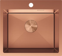 Mexen Solix кухненска мивка от неръждаема стомана, 1-коморна, 500 x 450 мм, мед - 6402501000-65