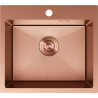 Mexen Solix кухненска мивка от неръждаема стомана, медна, 1-корпусна, 500 x 450 мм, HC - 6402501000-65HC