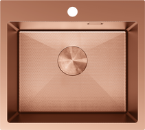 Mexen Solix кухненска мивка от неръждаема стомана, медна, 1-корпусна, 500 x 450 мм, HC - 6402501000-65HC