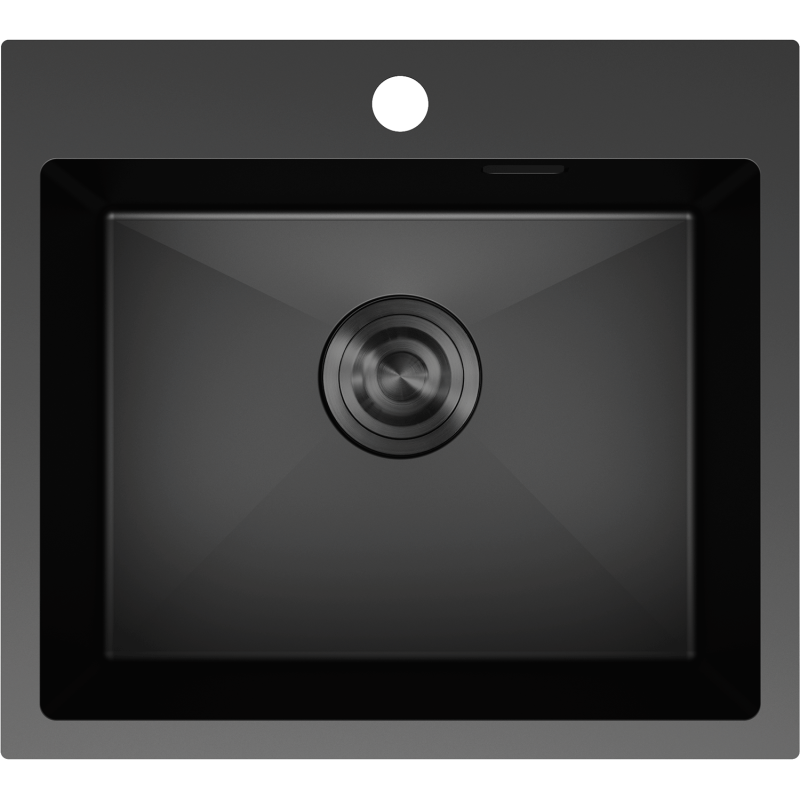 Mexen Solix мивка от неръждаема стомана с 1 камера 500 x 450 мм, черна - 6402501000-70