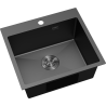 Mexen Solix мивка от неръждаема стомана с 1 камера 500 x 450 мм, черна - 6402501000-70