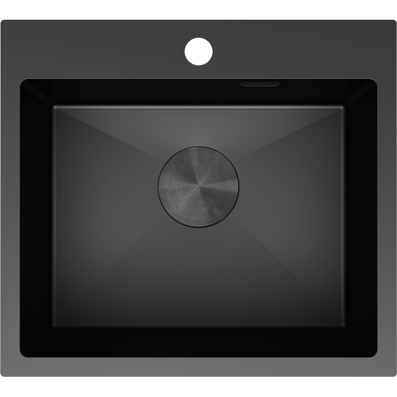 Mexen Solix мивка от неръждаема стомана с 1 камера 500 x 450 мм, черна - 6402501000-70