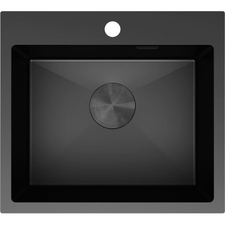 Mexen Solix мивка от неръждаема стомана с 1 камера 500 x 450 мм, черна - 6402501000-70