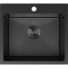Mexen Solix кухненска мивка от неръждаема стомана с една камера 500 x 450 mm, черна HC - 6402501000-70HC
