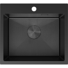 Mexen Solix кухненска мивка от неръждаема стомана с една камера 500 x 450 mm, черна HC - 6402501000-70HC