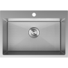 Mexen Solix кухненска мивка от неръждаема стомана с 1 отделение 650 x 450 mm, инокс HC - 6403651000-01HC