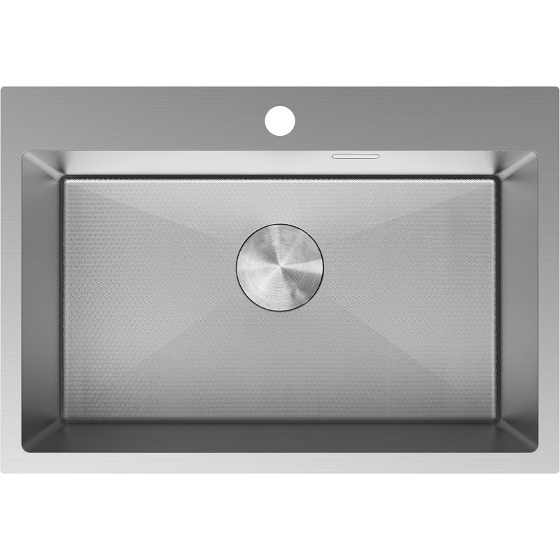 Mexen Solix кухненска мивка от неръждаема стомана с 1 отделение 650 x 450 mm, инокс HC - 6403651000-01HC