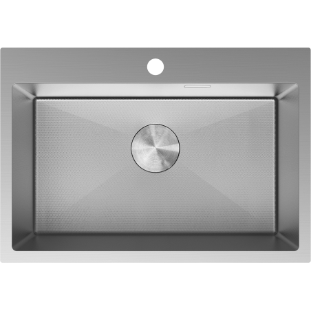 Mexen Solix кухненска мивка от неръждаема стомана с 1 отделение 650 x 450 mm, инокс HC - 6403651000-01HC