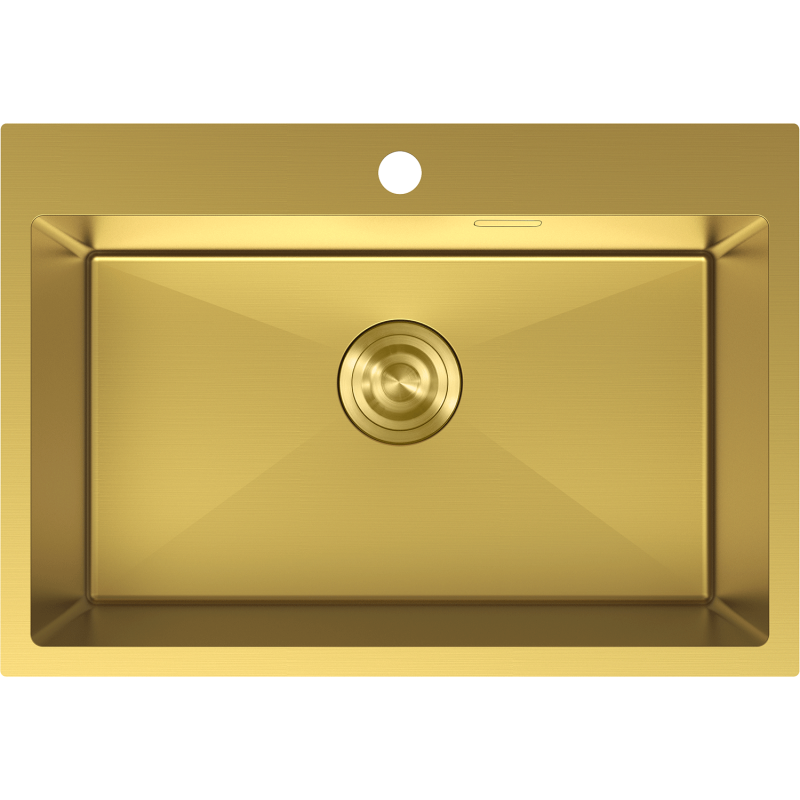 Mexen Solix стоманена мивка с 1 отделение 650 x 450 мм, златна - 6403651000-55