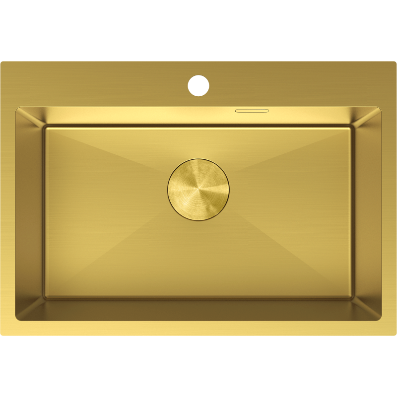 Mexen Solix стоманена мивка с 1 отделение 650 x 450 мм, златна - 6403651000-55