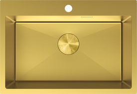Mexen Solix кухненска мивка стоманена 1-камерна 650 x 450 mm, златна - 6403651000-55