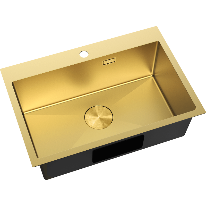 Mexen Solix стоманена мивка с 1 отделение 650 x 450 мм, златна - 6403651000-55