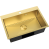Mexen Solix стоманена мивка с 1 отделение 650 x 450 мм, златна - 6403651000-55