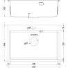 Mexen Solix кухненска мивка 1-камерна 650 x 450 mm, златно HC - 6403651000-55HC