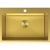 Mexen Solix стоманена мивка с едно отделение 650 x 450 мм, златен HC - 6403651000-55HC