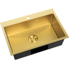 Mexen Solix кухненска мивка 1-камерна 650 x 450 mm, златно HC - 6403651000-55HC