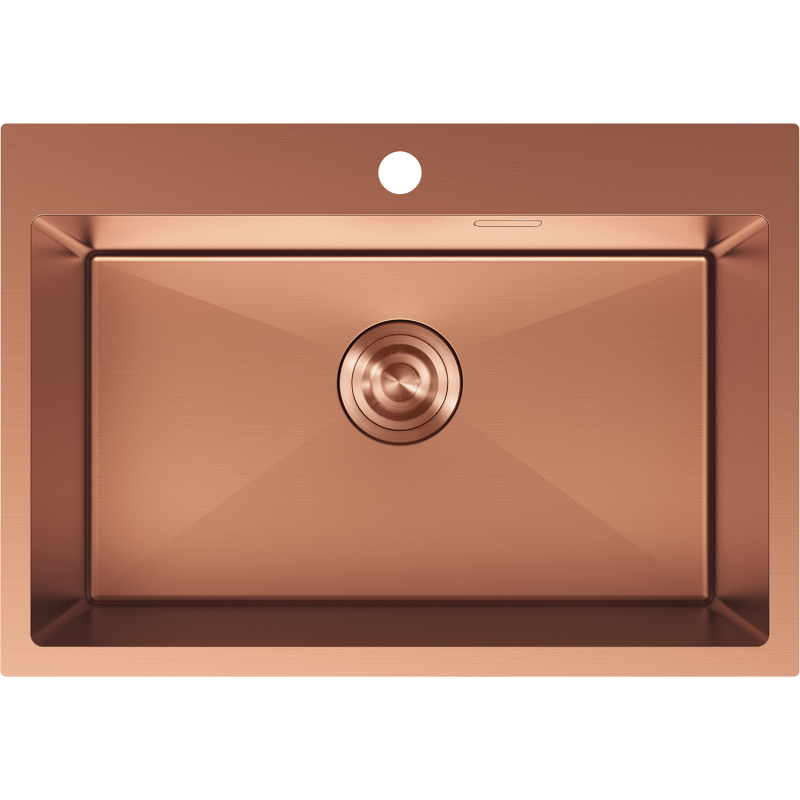 Mexen Solix стоманена мивка с 1 отделение 650 x 450 мм, мед - 6403651000-65