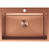 Mexen Solix стоманена мивка с 1 отделение 650 x 450 мм, мед - 6403651000-65