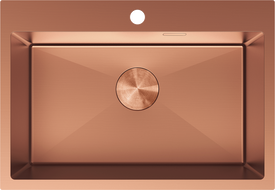 Mexen Solix кухненска мивка от неръждаема стомана с една камера 650 x 450 mm, мед - 6403651000-65