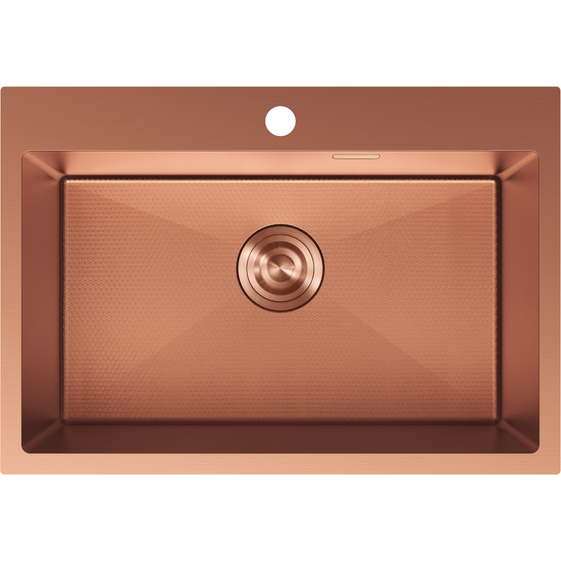 Mexen Solix мивка от неръждаема стомана 1-коморна 650 x 450 мм, мед HC - 6403651000-65HC