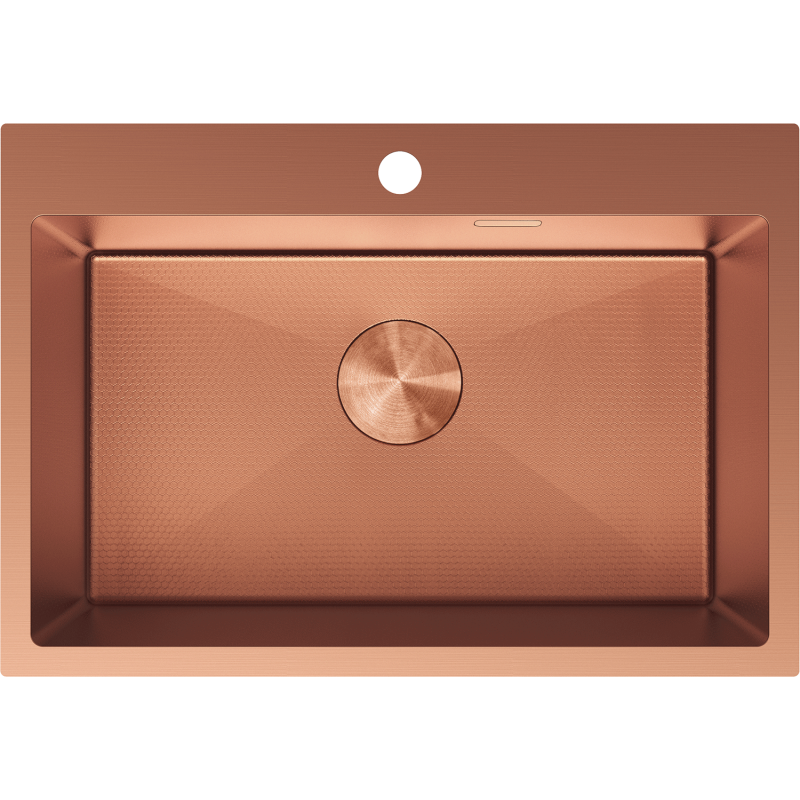 Mexen Solix мивка от неръждаема стомана 1-коморна 650 x 450 мм, мед HC - 6403651000-65HC