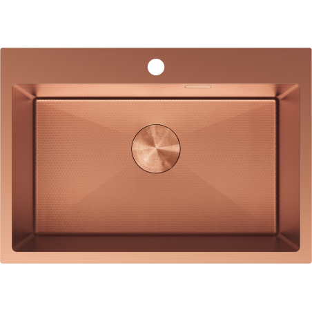 Mexen Solix мивка от неръждаема стомана 1-коморна 650 x 450 мм, мед HC - 6403651000-65HC