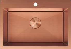 Mexen Solix мивка от неръждаема стомана 1-коморна 650 x 450 мм, мед HC - 6403651000-65HC