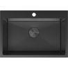Mexen Solix кухненска мивка от неръждаема стомана с една камера 650 x 450 мм, черна - 6403651000-70