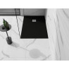 Mexen Stone+ правоъгълна композитна душ кабина 130 x 70 см, черна - 44707013