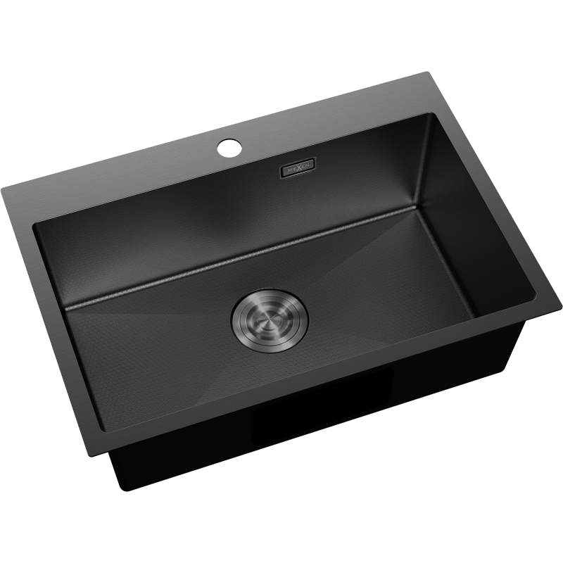 Mexen Solix стоманена мивка с 1 камера 650 x 450 мм, черна HC - 6403651000-70HC