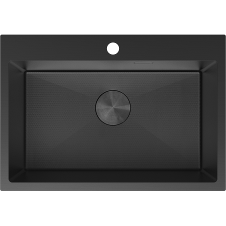 Mexen Solix стоманена мивка с 1 камера 650 x 450 мм, черна HC - 6403651000-70HC