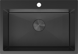 Mexen Solix стоманена мивка с 1 камера 650 x 450 мм, черна HC - 6403651000-70HC