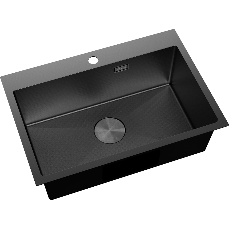 Mexen Solix стоманена мивка с 1 камера 650 x 450 мм, черна HC - 6403651000-70HC