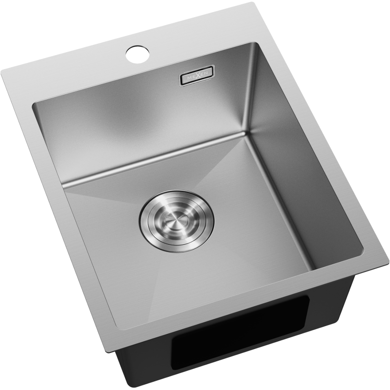 Mexen Solix стоманена кухненска мивка с 1 корито 400 x 500 mm, инокс - 6406401000-01