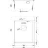 Mexen Solix стоманена мивка с 1 отделение 400 x 500 mm, inox - 6406401000-01