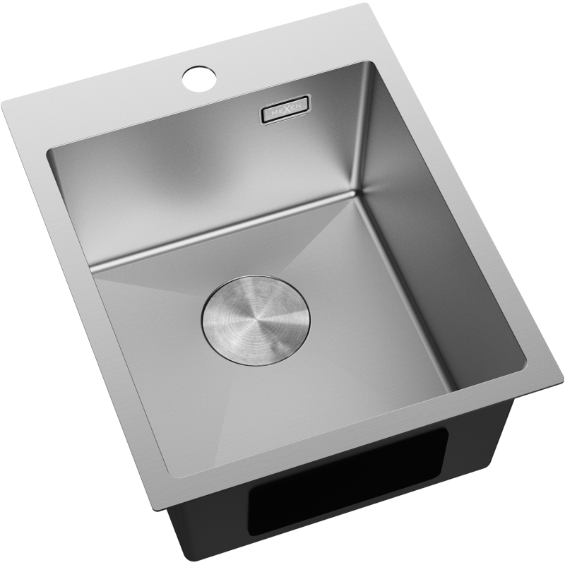 Mexen Solix стоманена кухненска мивка с 1 корито 400 x 500 mm, инокс - 6406401000-01