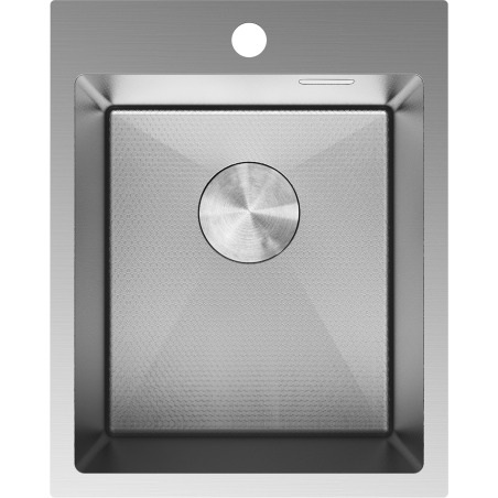 Mexen Solix кухненска мивка от неръждаема стомана с 1 отделение 400 x 500 мм, inox HC - 6406401000-01HC