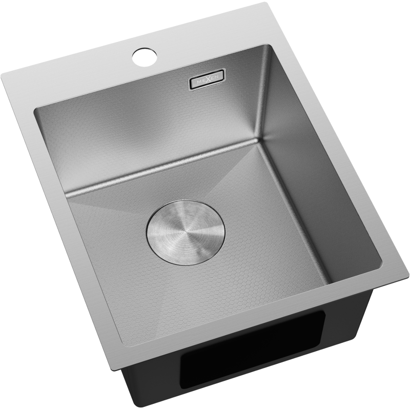 Mexen Solix кухненска мивка от неръждаема стомана с 1 отделение 400 x 500 мм, inox HC - 6406401000-01HC
