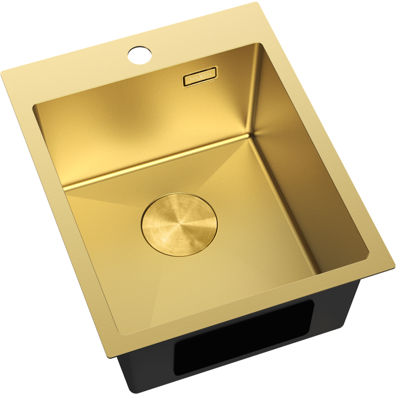 Mexen Solix стоманена мивка с 1 камера 400 x 500 mm, златна - 6406401000-55