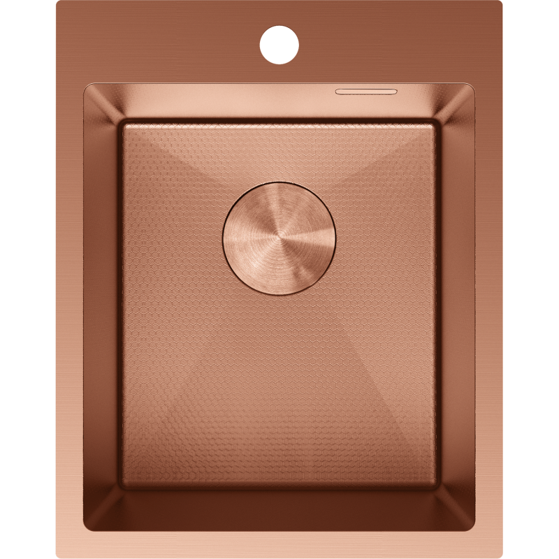Mexen Solix кухненска мивка от неръждаема стомана с 1 отделение 400 x 500 мм, мед HC - 6406401000-65HC