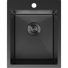 Mexen Solix кухненска мивка от неръждаема стомана с 1 отделение 400 x 500 мм, черна - 6406401000-70