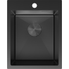 Mexen Solix кухненска мивка от неръждаема стомана с 1 отделение 400 x 500 мм, черна - 6406401000-70