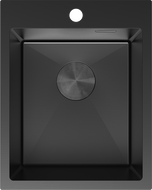 Mexen Solix кухненска мивка от неръждаема стомана с 1 отделение 400 x 500 мм, черна - 6406401000-70