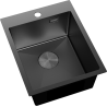 Mexen Solix кухненска мивка от неръждаема стомана с 1 отделение 400 x 500 мм, черна - 6406401000-70