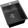 Mexen Solix стоманена мивка с 1 отделение 400 x 500 мм, черен HC - 6406401000-70HC