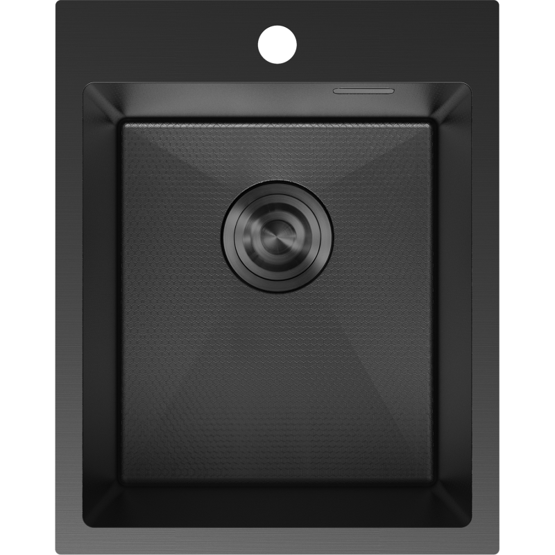 Mexen Solix стоманена мивка с 1 отделение 400 x 500 мм, черен HC - 6406401000-70HC